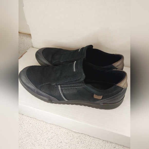 Ecco Fraser Men's Size 12-12.5 Slip On Black Sneaker Shoes (NIB) - Picture 9 of 16